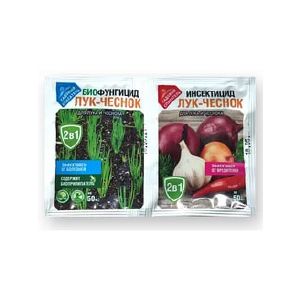 Удобрение Лук-чеснок 10гр+10мл биофунгицид (2в1) Сад спасатель