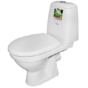 Унитаз-компакт «Премьер-Люкс » (гориз. нижн. сид. полип. м/лифт. 2-кн арм)