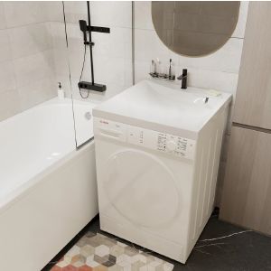 Раковина над стиральной машиной БРУНО 60*60 ш*г, с кронштейнами (MIXLINE)