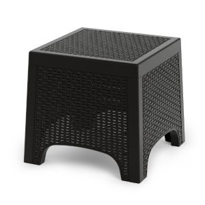 Стол садовый Альтернатива Ротанг Лайт, 43,5x43,5x39,5 см, мокко