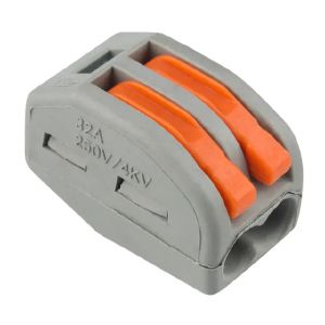 Универсальная клемма СМК 222-412, 2-проводная прозрачная 0,08-2,5/4 мм² (блистер 5 шт./уп.) REXANT