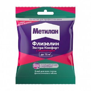 Клей для флизелиновых обоев Метилан Флизелин Экстра Комфорт, с индикатором 90 г