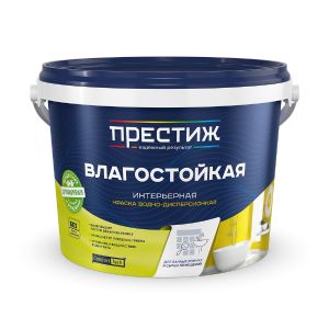 Краска интерьерная влагостойкая Престиж, акриловая, 1,4 кг, белая