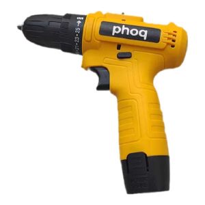Дрель-шуруповерт аккумуляторная PHOQ 12V 28Нм, подсветка, 500/1500 об/мин, АКБ 1шт DRL3-1