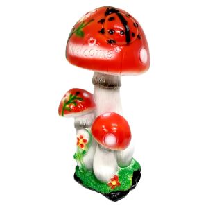 Фигура садовая гипс Мухомор тройной с коровкой 360х220 мм