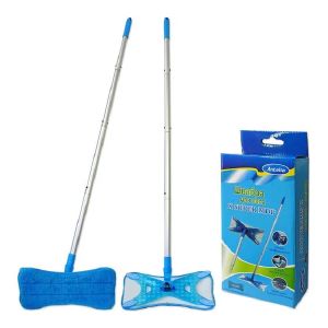 Швабра X SUPER MOP , микрофибка в коробке 27,5х13см, длина ручки 117 см ,насадка микрофибк 29х14 см