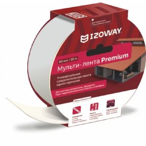 Монтажная лента для пароизоляции Izoway Premium Мульти-Лента 60 мм 20 м