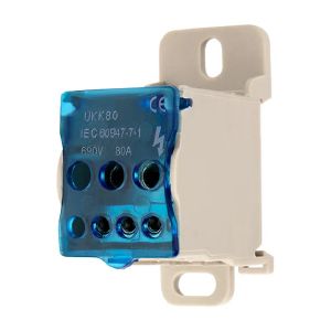 Блок распределительный РБД-80А на DIN-рейку REXANT