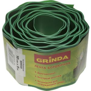 Лента бордюрная Grinda 10 см 9 м Зеленый 422245-10