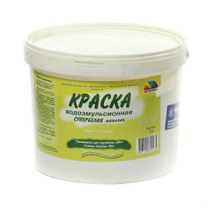 Краска воднодисперсионная, Магия радуги, М-1С, для потолков, матовая, супербелая 7 кг