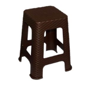 Табурет 370х372х450 мм, коричневый, сиденье квадратное, большой, Violet, Ротанг, 220201