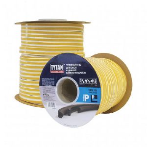 Уплотнитель для окон P-профиль Tytan Professional, 9 x 5,5 мм, белый