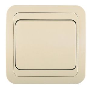 Выключатель 1СП кремовый прох. Mimoza Makel