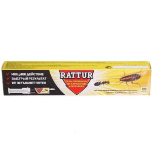 Гель-шприц Rattur 20 г от тараканов