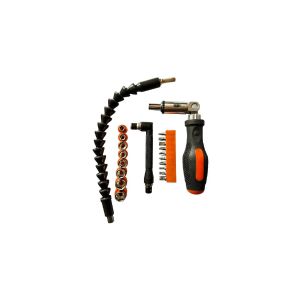 Отвертка реверсивная PARK с шарниром 21 предмет гибкий удлинитель