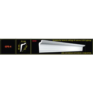 Плинтус потолочный 2 0 GPX-04 Glanzepol 94/48