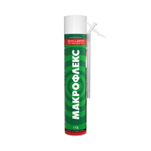 Бытовая монтажная пена с увеличенным выходом Макрофлекс Мега 65 СТД, всесезонная, 850 мл