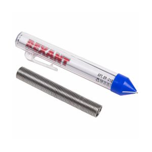 Припой с канифолью Rexant, колба, d 1 мм, 20 гр