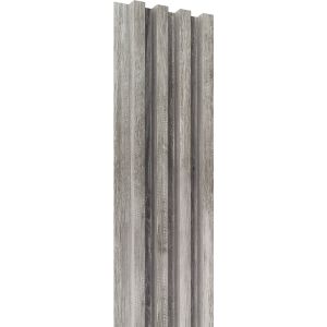 Панель ПВХ реечная Legno 2900х166х24,1 мм Санторини серый