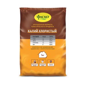 Удобрение минеральное Фаско Калий хлористый, 1 кг
