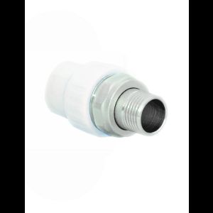 Муфта PP-R для радиатора (Американка) НР 25х1/2" мм Белый