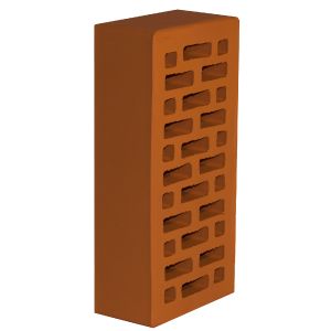 Кирпич лицевой пустотелый М-175 250х120х65 мм Красный (480) РКЗ