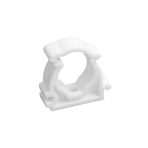 Опора с креп. для труб PP-R одинарная 20 мм Белый