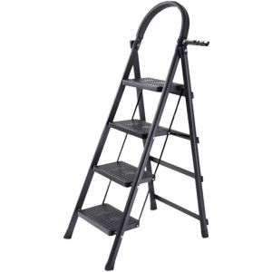 Стремянка складная 4 ступени, черная