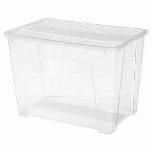 Ящик для хранения Econova Tex-box, 70 л, 575х380х405 мм, бесцветный 434207401