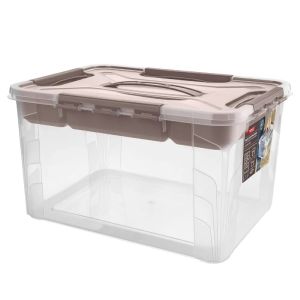 Ящик для хранения Econova Grand box 20 л, 390х290х245 мм, коричневый 435287114