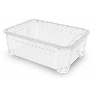 Ящик для хранения Econova Кристалл М, 555х390х190 мм, бесцветный