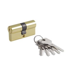 Цилиндровый механизм Нора-М STD AL Л-60 (30-30), ключ/ключ, золото
