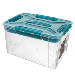 Ящик для хранения Econova Grand box 20 л, 390х290х245 мм, голубой 435206002