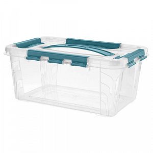 Ящик для хранения Econova Grand box 4,2 л, 290х190х124 мм, голубой 433200102