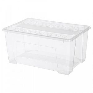 Ящик для хранения Econova Tex-box 48 л, 570х380х272 мм, бесцветный 434207301