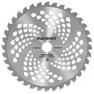Нож для триммера 36 зубьев, 230 мм, посадочный диаметр 25.4 мм, Patriot, TBS40