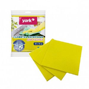Салфетка вискозная повышенной плотности YORK 3шт. (35х38 см) 020200