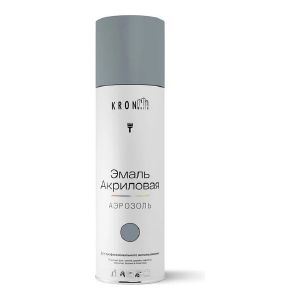 Эмаль акриловая 520 мл 7046 темно-серая глянец KRONbuild