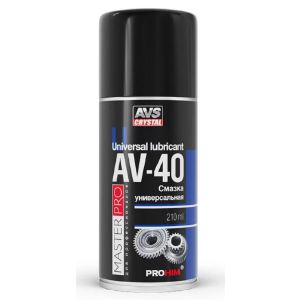 Смазка автомобильная многофункциональная, AVS, AV-40 AVK-341, проникающая, 210 мл, аэрозоль, A40258S