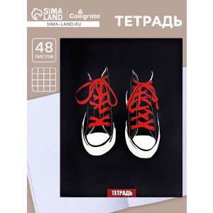 Тетрадь А4 48л кл Кеды, обл мел карт, глянец лам, блок офсет