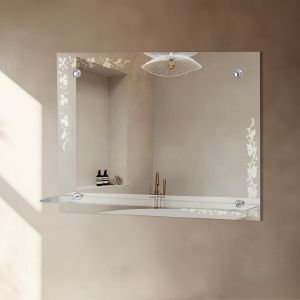 Зеркало настенное, с полочкой 60х45 см.