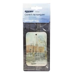 Ароматизатор в машину подвесной, сухой, Runway, Черный Лед, RW6222