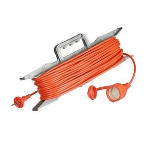 Удлинитель на рамке 30 м 1 розетка ПВС 2х0.75 6А 1,3кВт