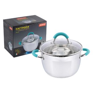 Кастрюля Mallony Bravo с крышкой, нержавеющая сталь, 3,9 л