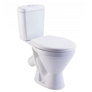 УНИТАЗ-КОМПАКТ «СТАНДАРТ ЭКОНОМ» БЕЛЫЙ (КОСОЙ, НИЖН., СИД, ПОЛИП. УПРОЩЕННОЕ, АРМ.) (ROSA)