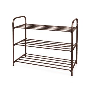 Этажерка для обуви Nika Комфорт 3, 3 полки, 79x33x59 см, медный антик ЭТК3/А