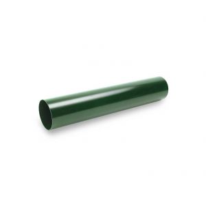 Труба водосточная металлическая 100 мм 1,0 м ВС Стандарт 6005 Зеленый