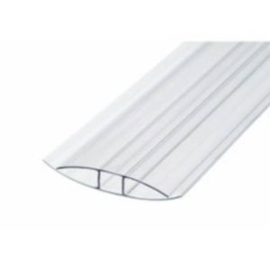 Профиль соединительный для поликарбоната 8 мм х 6 м Прозрачный