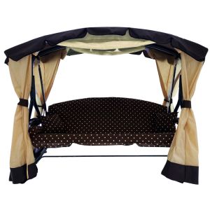 Качели садовые Сахара арт.3765-GS002 (каркас - коричневый, матрас - коричневый)