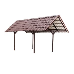 Навес для автомобиля 3,4 х6,0 м Двухскатный